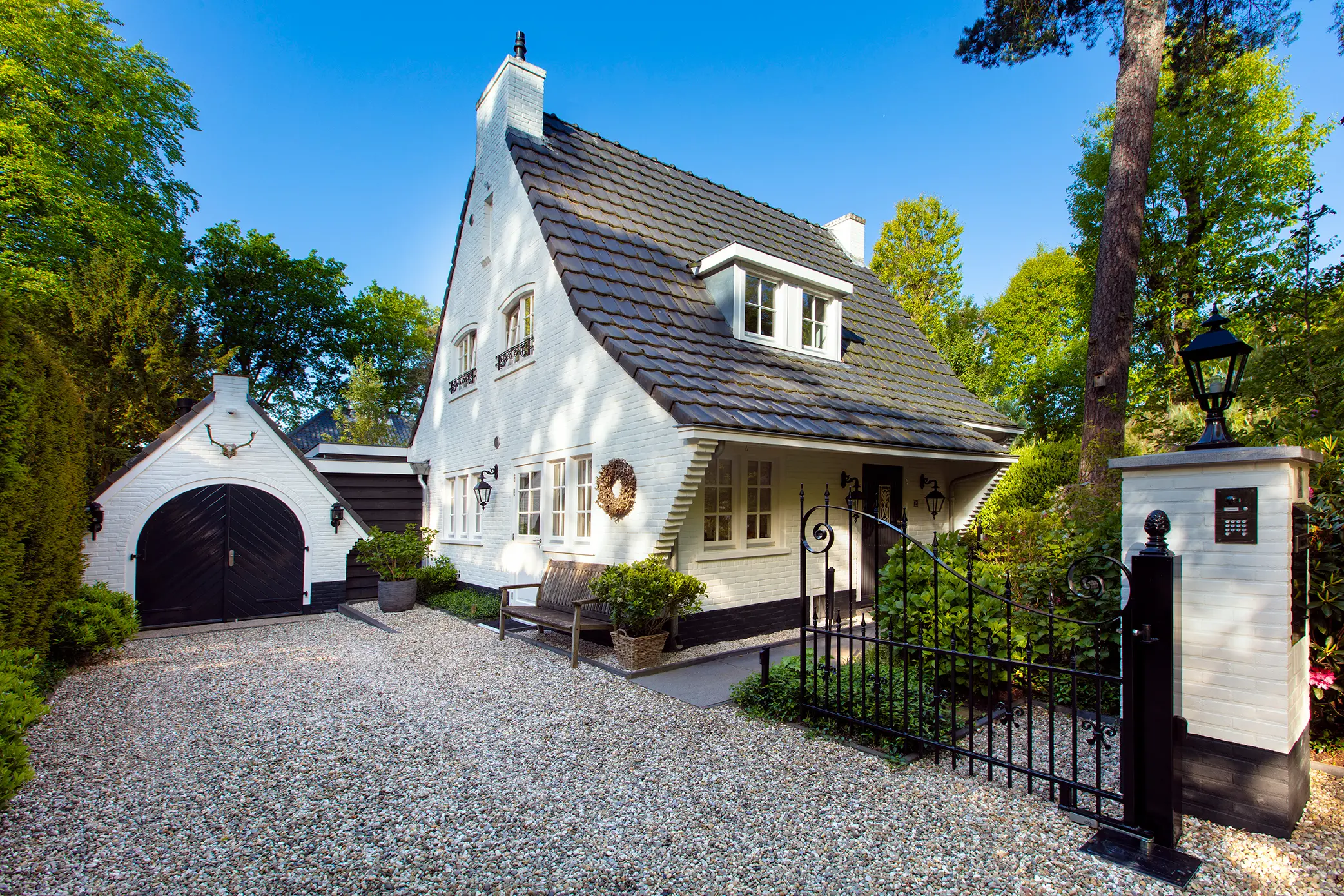 Witte woning in Doorn