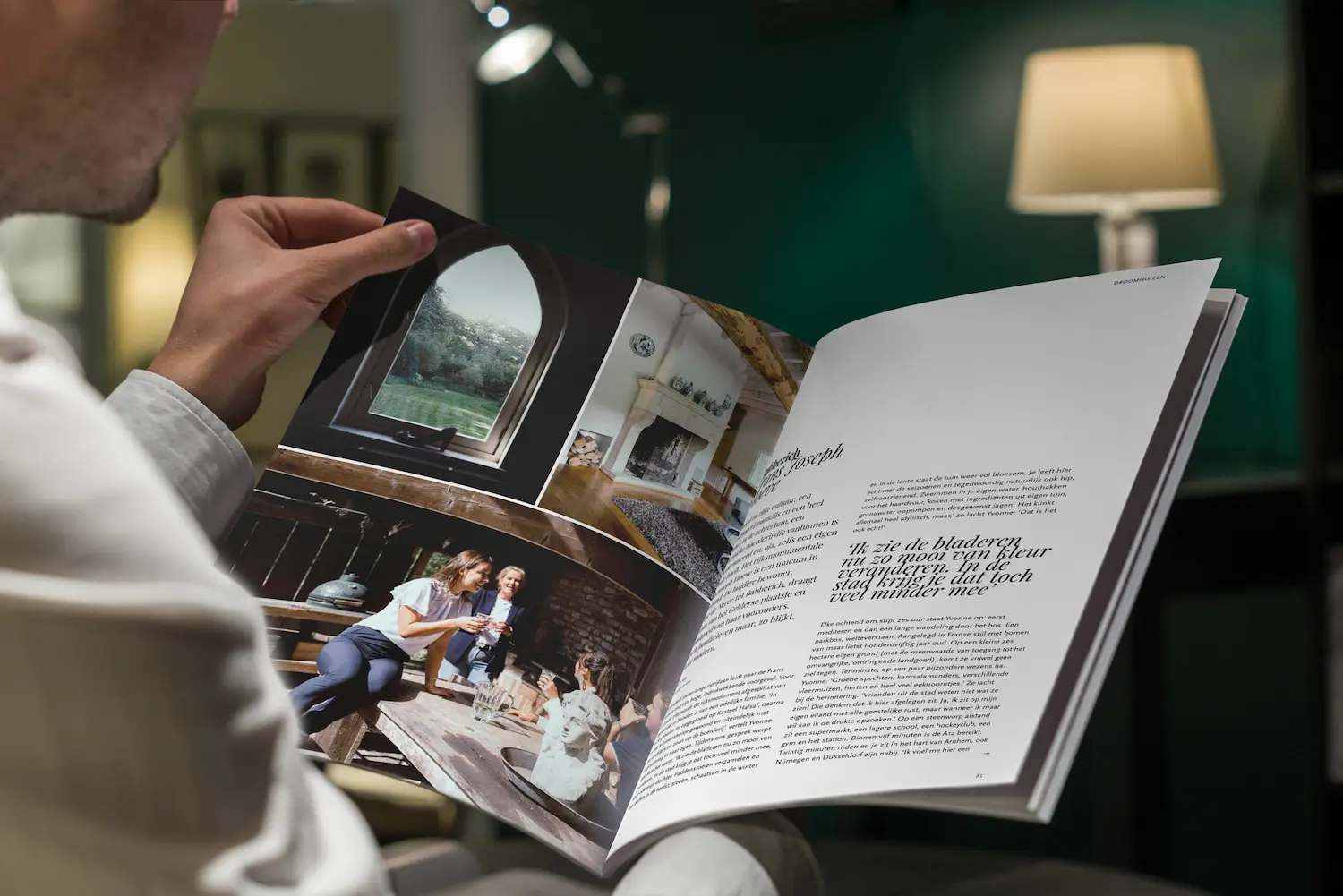 Een voorbeeld van het magazine van Drieklomp